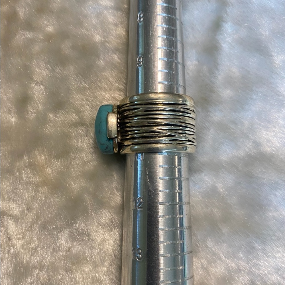 Premier Designs Turquoise Silver Ring - image 5